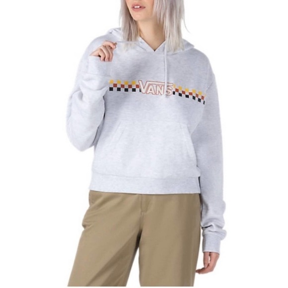 Vans Cropped Banded Hoodie Sweater, Size Small - Picture 1 of 9